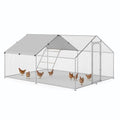 Large Metal Chicken Coop with Waterproof Cover Q137042