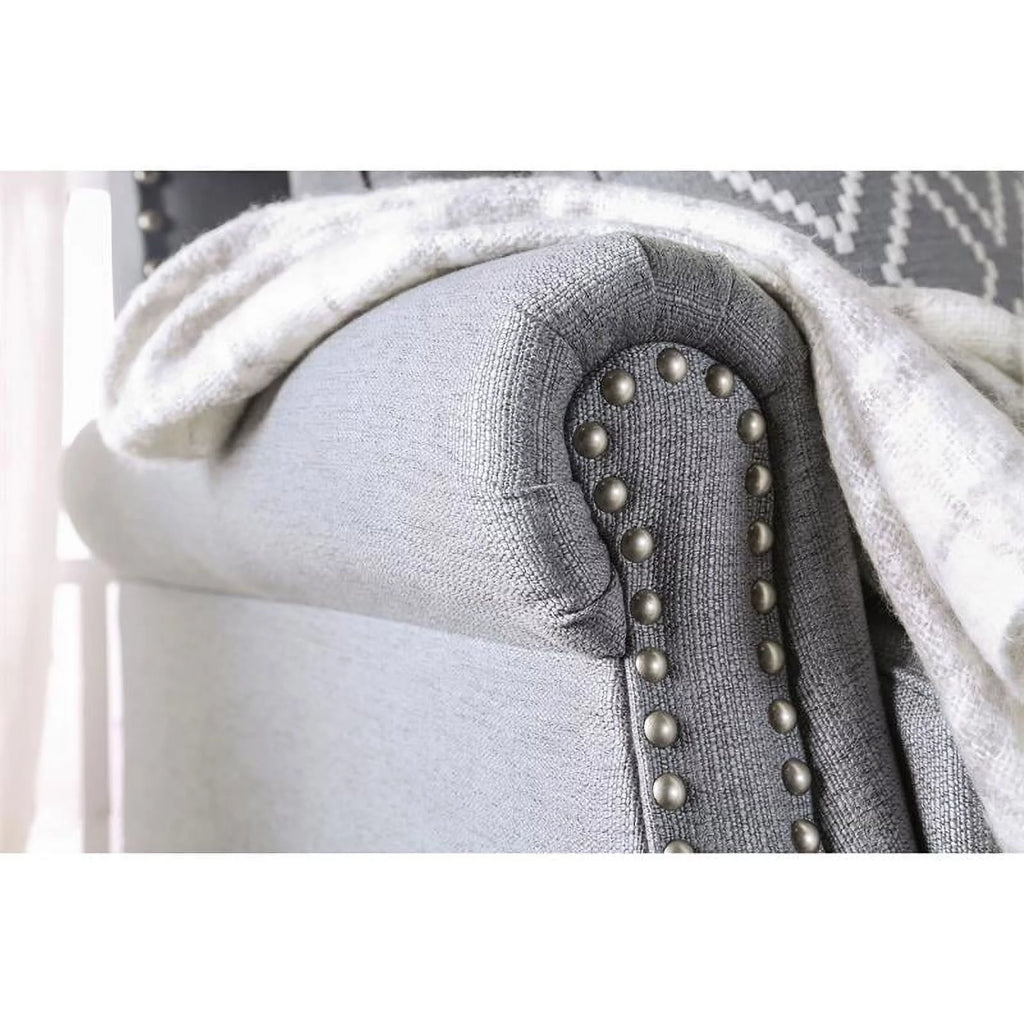 Gray 2-Piece Fabric Sofa Set A443