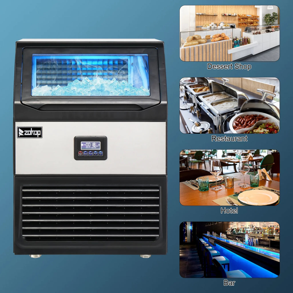 Commercial Stainless Steel Freestanding Ice Maker Cube Machine H241