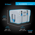 55 Quart High Performance Polyethylene Cooler K9412