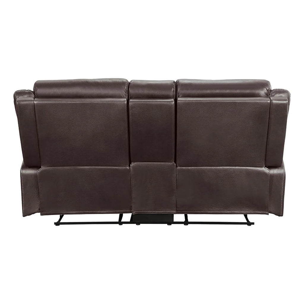 Dark Brown 2-Piece Microfiber Reclining Sofa Set H33926