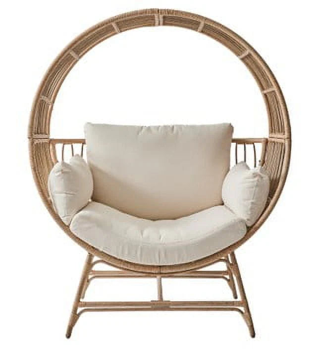 Round Wicker Outdoor Egg Chair Q62596