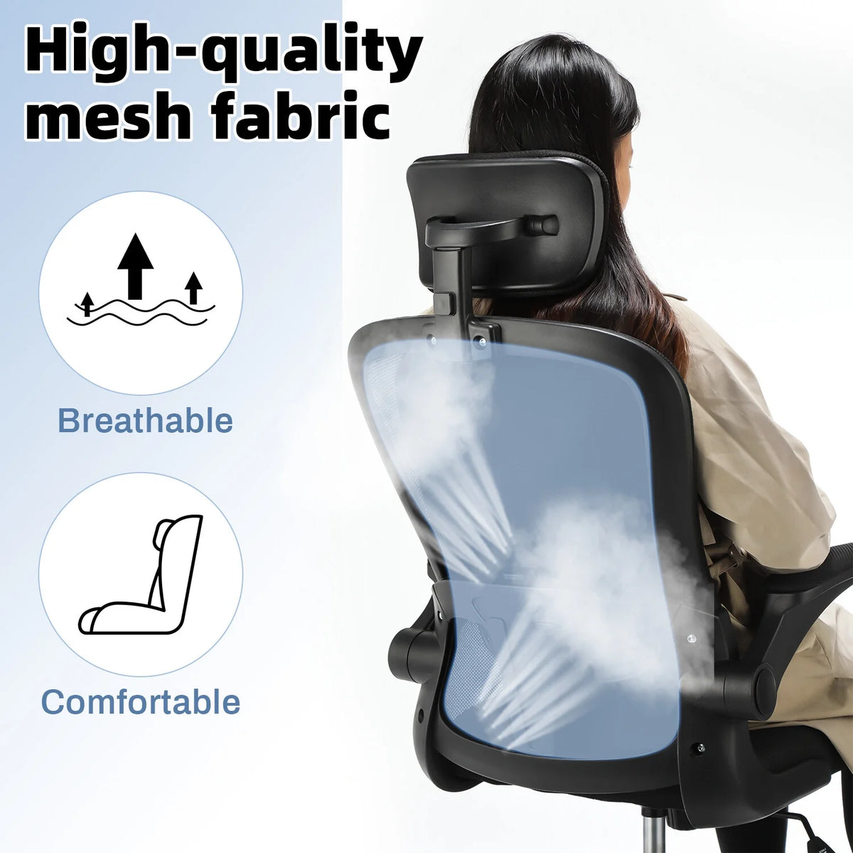 Black Mesh Ergonomic High Back Office Chair R558