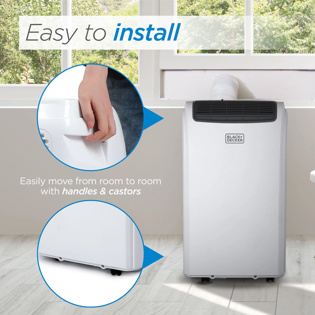 6,500 BTU Portable Air Conditioner 3-in-1 AC Unit Dehumidifier Fan C9704