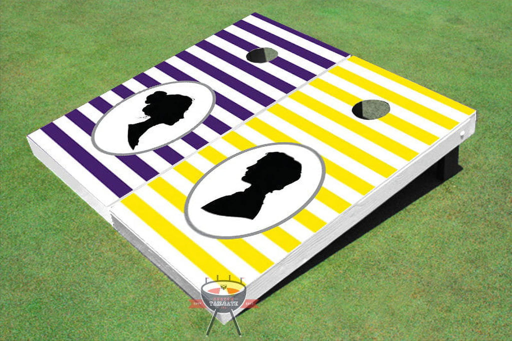 Striped Pattern Cornhole Boards C825
