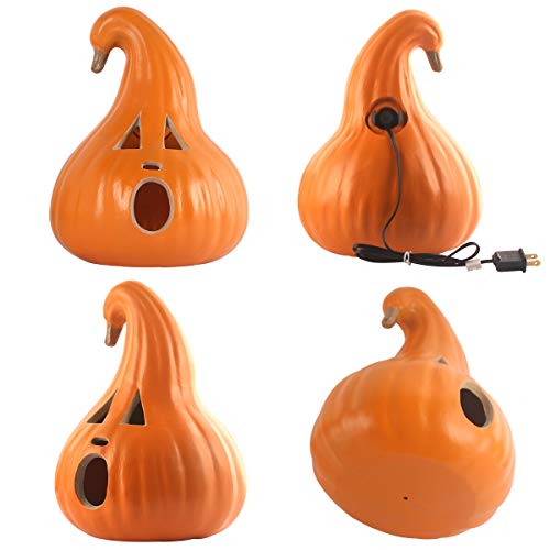 12" Shatterproof Waterproof Fake Pumpkin Halloween Decorations K904774