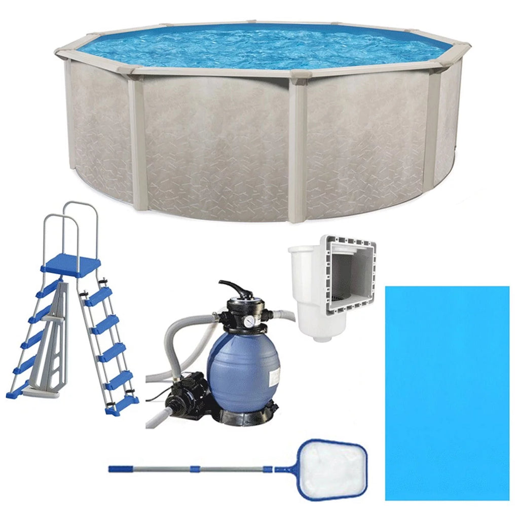 18 Foot by 52 Inch Steel Frame Above Ground Pool I110