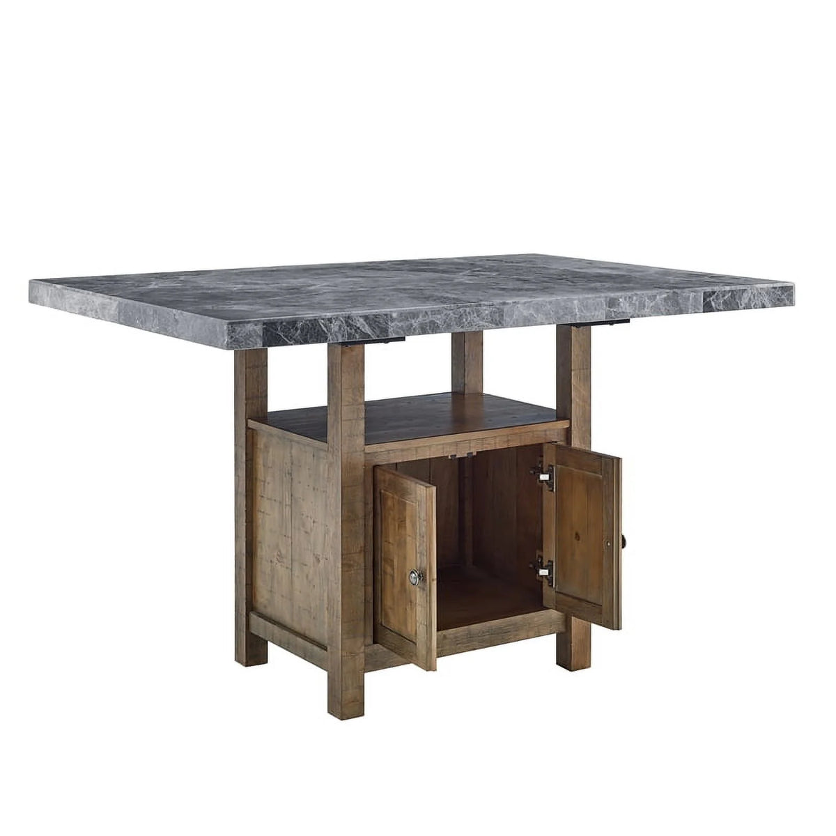 Gray Marble Counter 8-Piece Dining Set A687302