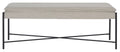 Light Grey Black Cushioned Cross Bench A764