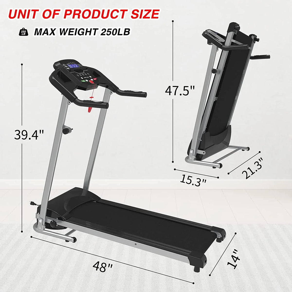 Portable Electric Folding Treadmill V226860
