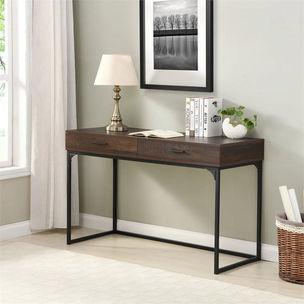 Metal Computer Desk with Drawers W64555