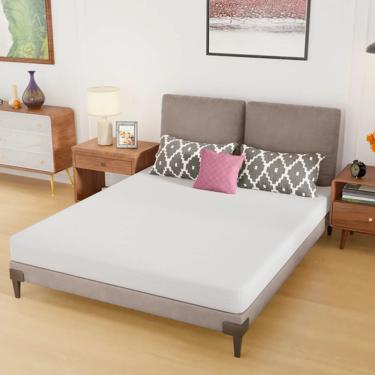 Queen Size 6 Inch Medium-Firm Foam Mattress I283497