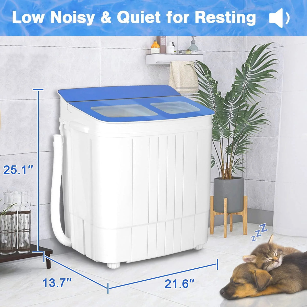 Portable Mini Twin Tub Washing Machine B46489