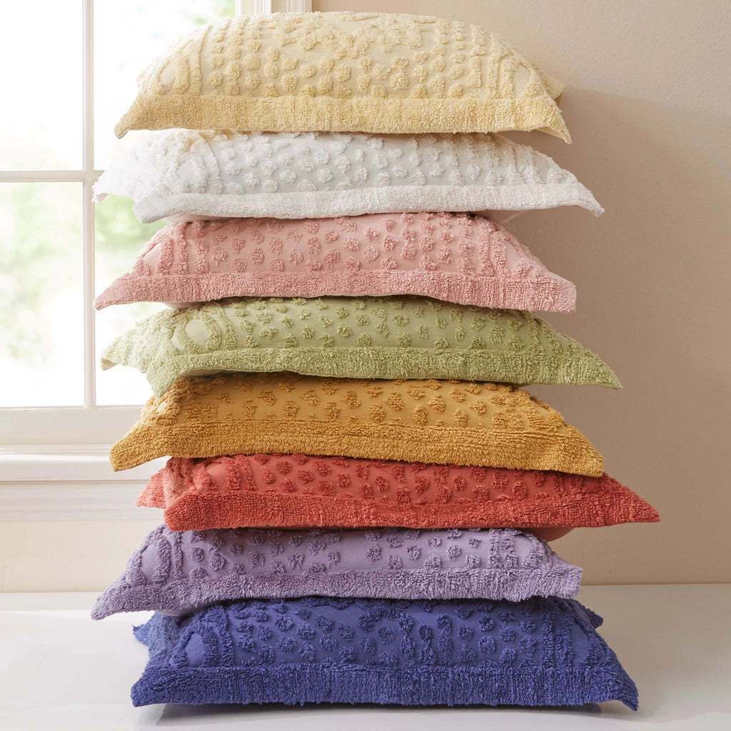 Chenille Sham - Standard, Lavender Gray Z590