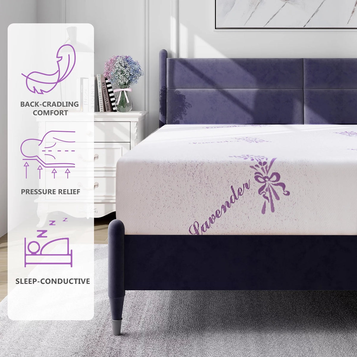 8 inches Twin Memory Foam Mattress P724