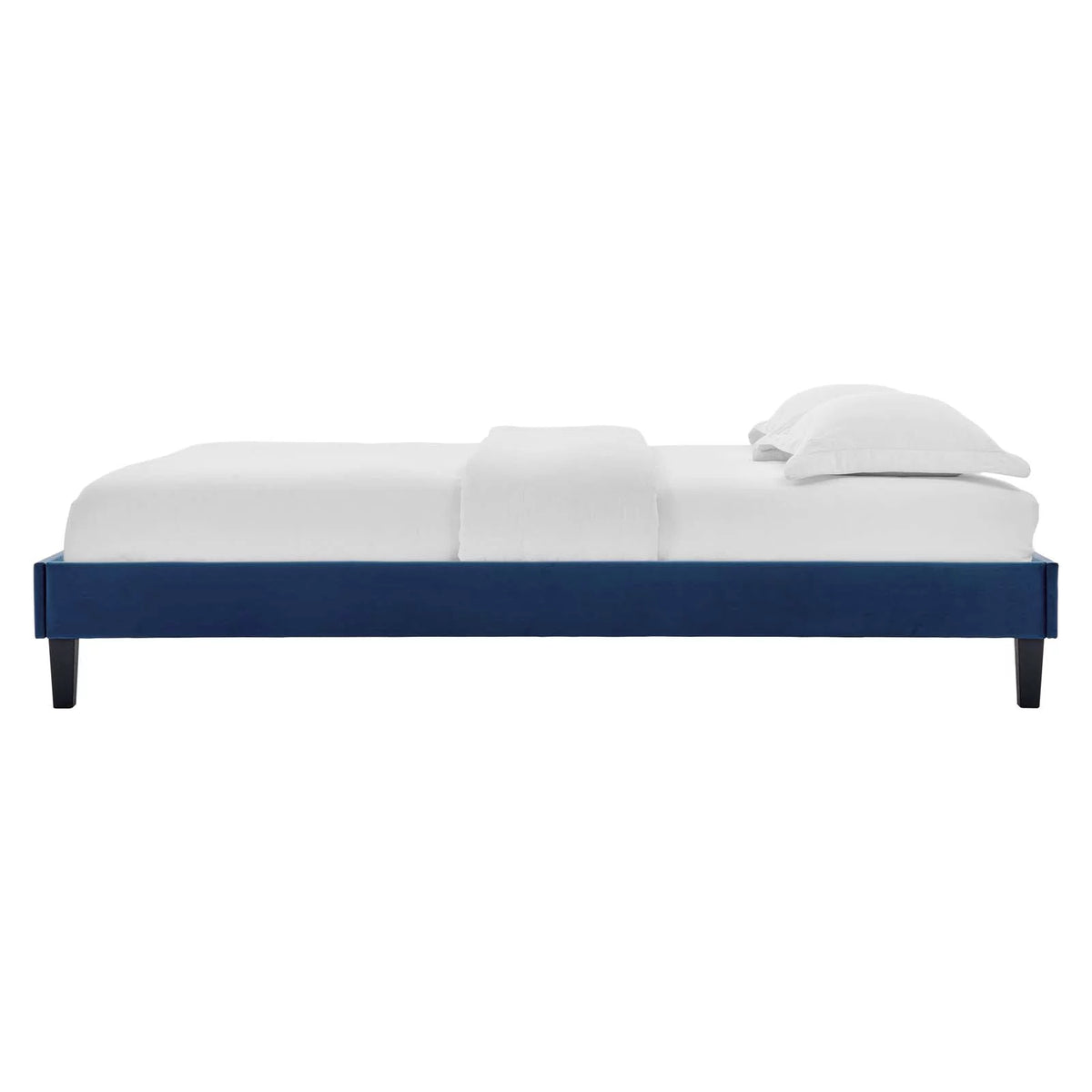 King Size Velvet Platform Bed Frame N494404