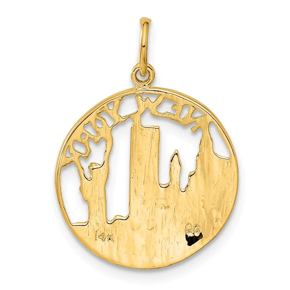 14K Yellow Gold Charm Pendant A1955