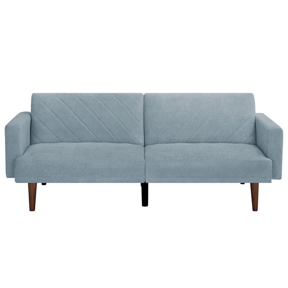 Blue Convertible Futon Sofa Bed S561413