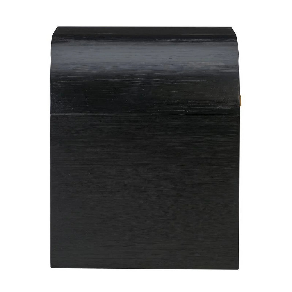 Black Acacia Wood Nightstand R235
