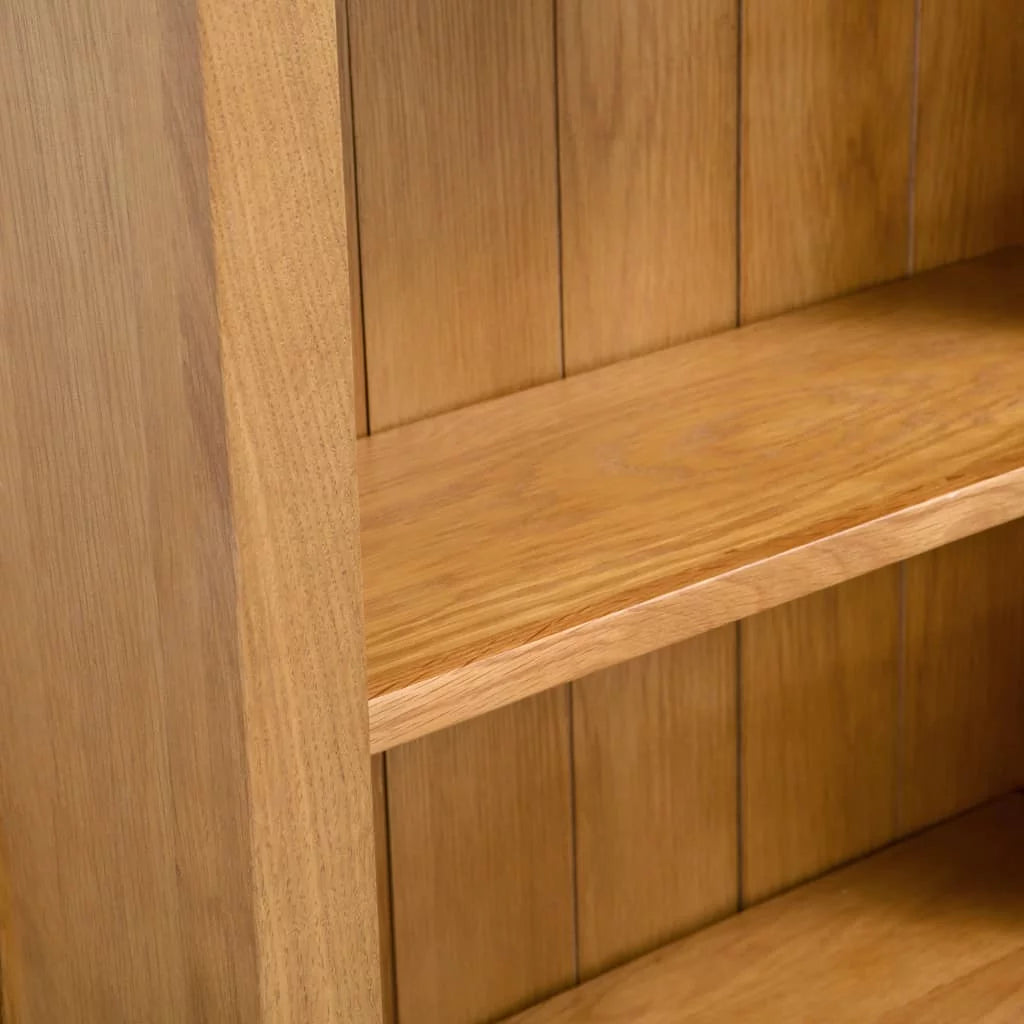 5-Tier Solid Oak Wood Bookcase M5617
