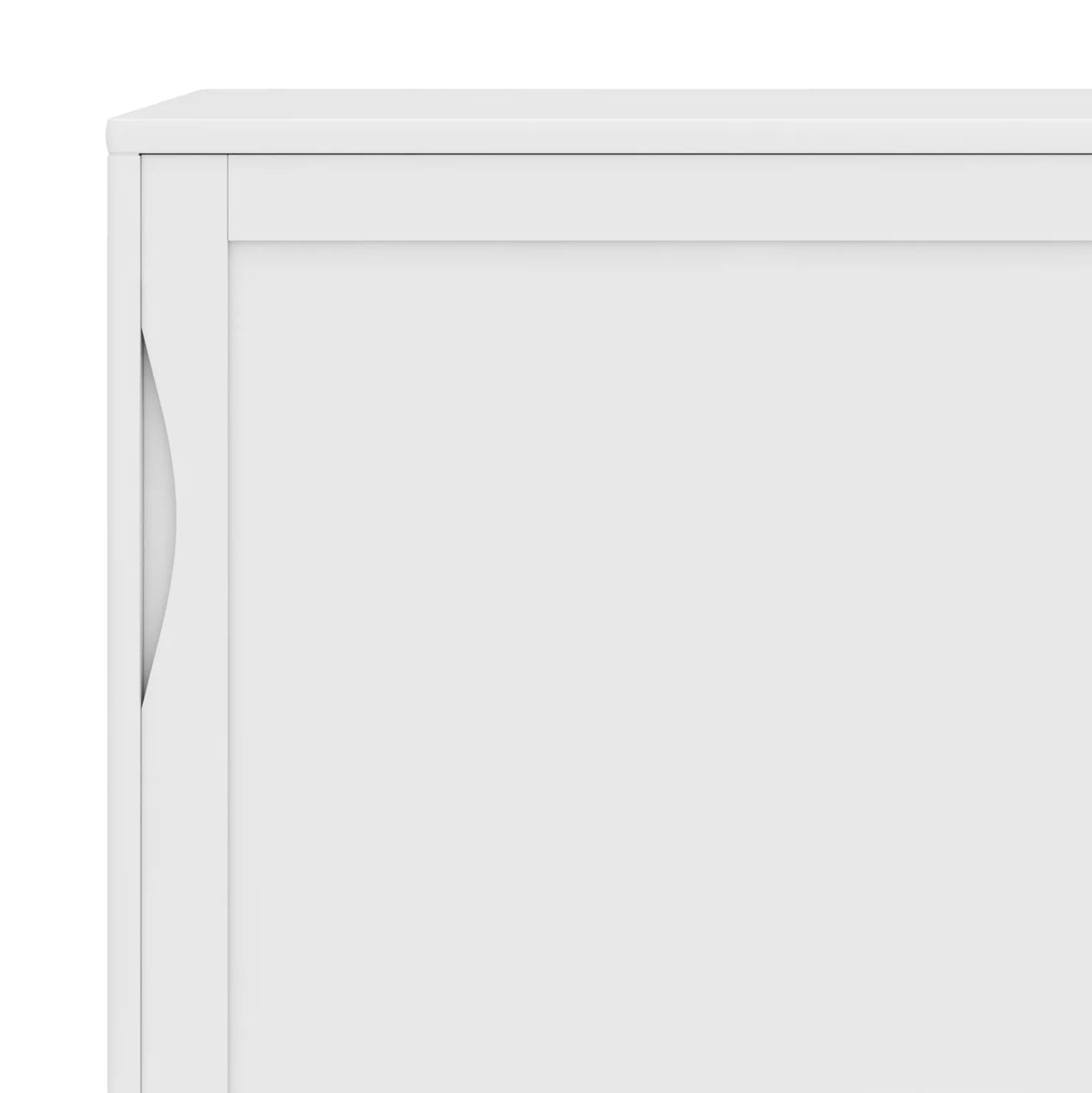 White Solid Hardwood Storage Cabinet I53444