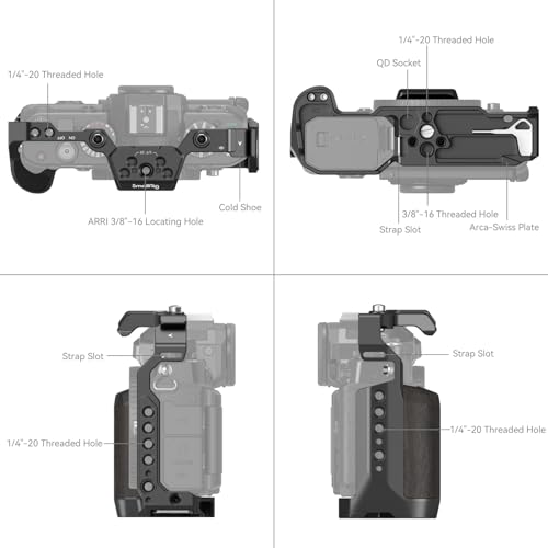 Camera Cage with Grip and Quick-Release Plate U734
