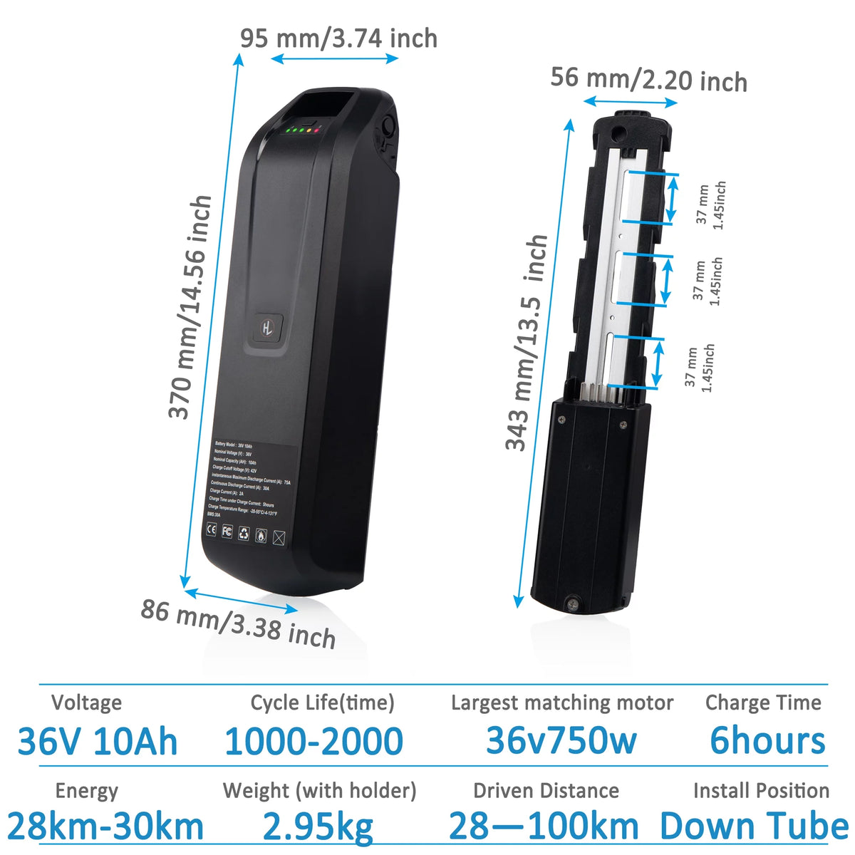 48V 20AH Lithium Ebike Battery X72880