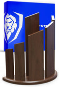 Magnetic Double-Sided Walnut Knife Block P4361