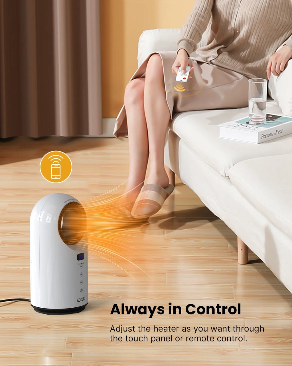 Portable Bladeless 2 in 1 Heater Fan X2281