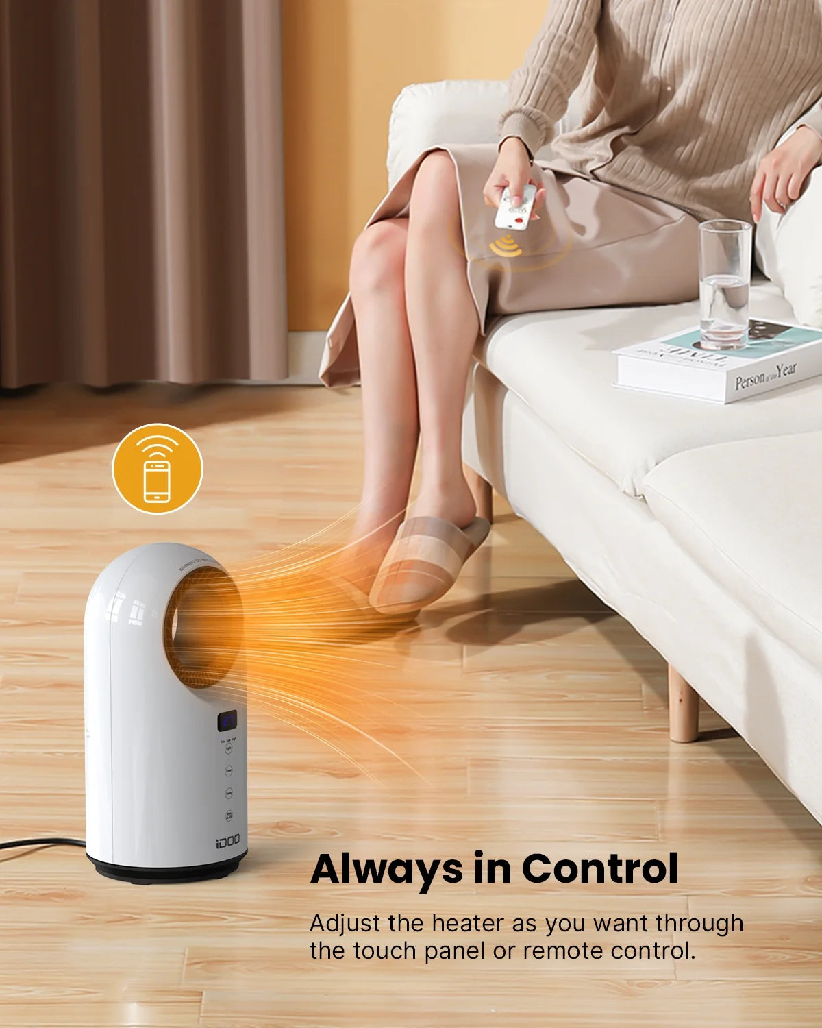 Portable Bladeless 2 in 1 Heater Fan X2281