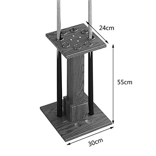 Floor-Standing Pool Cue Rack Holds 8 Cues MDF Billiard Stick Holder L33381