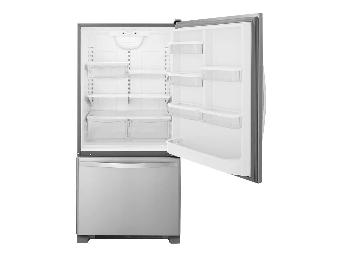 Bottom-Freezer Refrigerator with Glass Shelves 22 Cu. ft T887