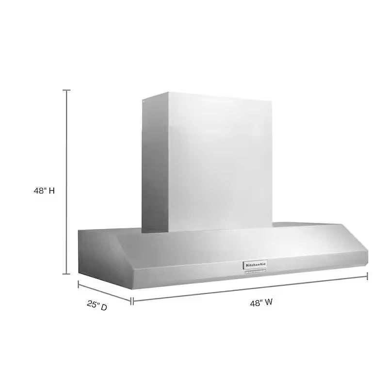 48 in. Stainless Steel Wall Mount Canopy Range Hood D993