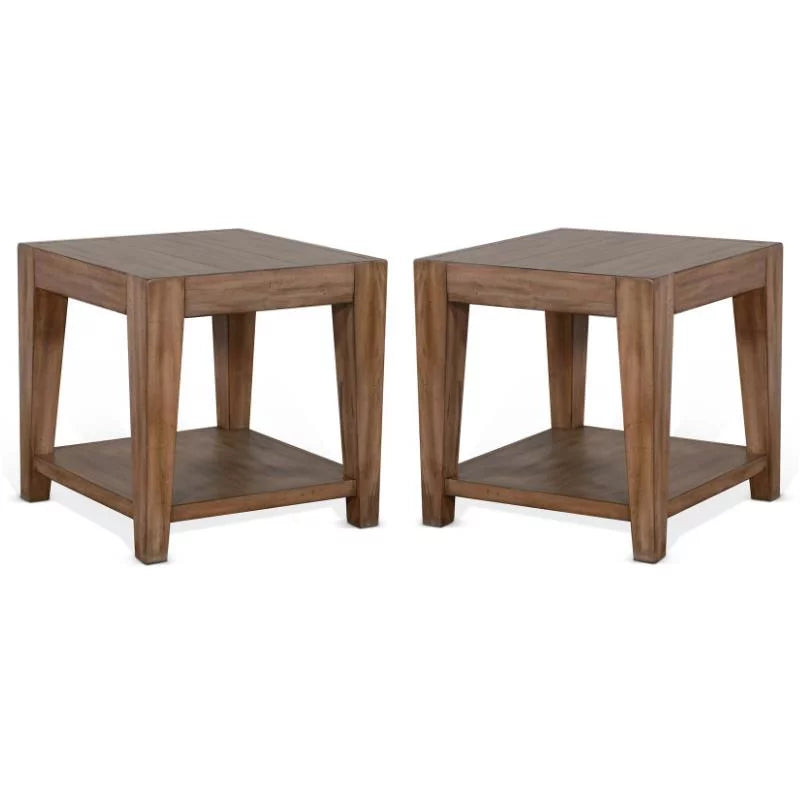 24" Mid-Century Wood End Table Set of 2 S779062