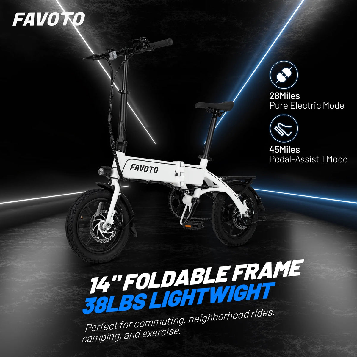 Folding Electric Bike with 36V10.4Ah Removable Battery O964
