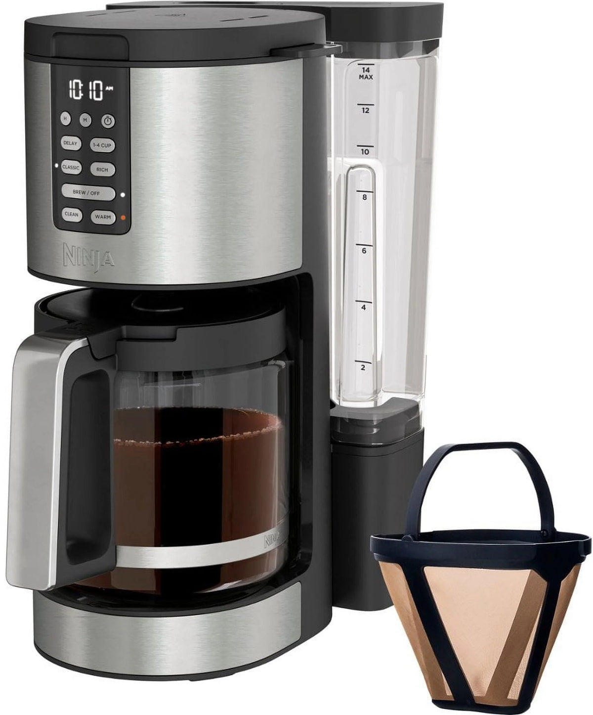 14-Cup Programmable Coffee Maker with Glass Carafe and Permanent Filter Y248311