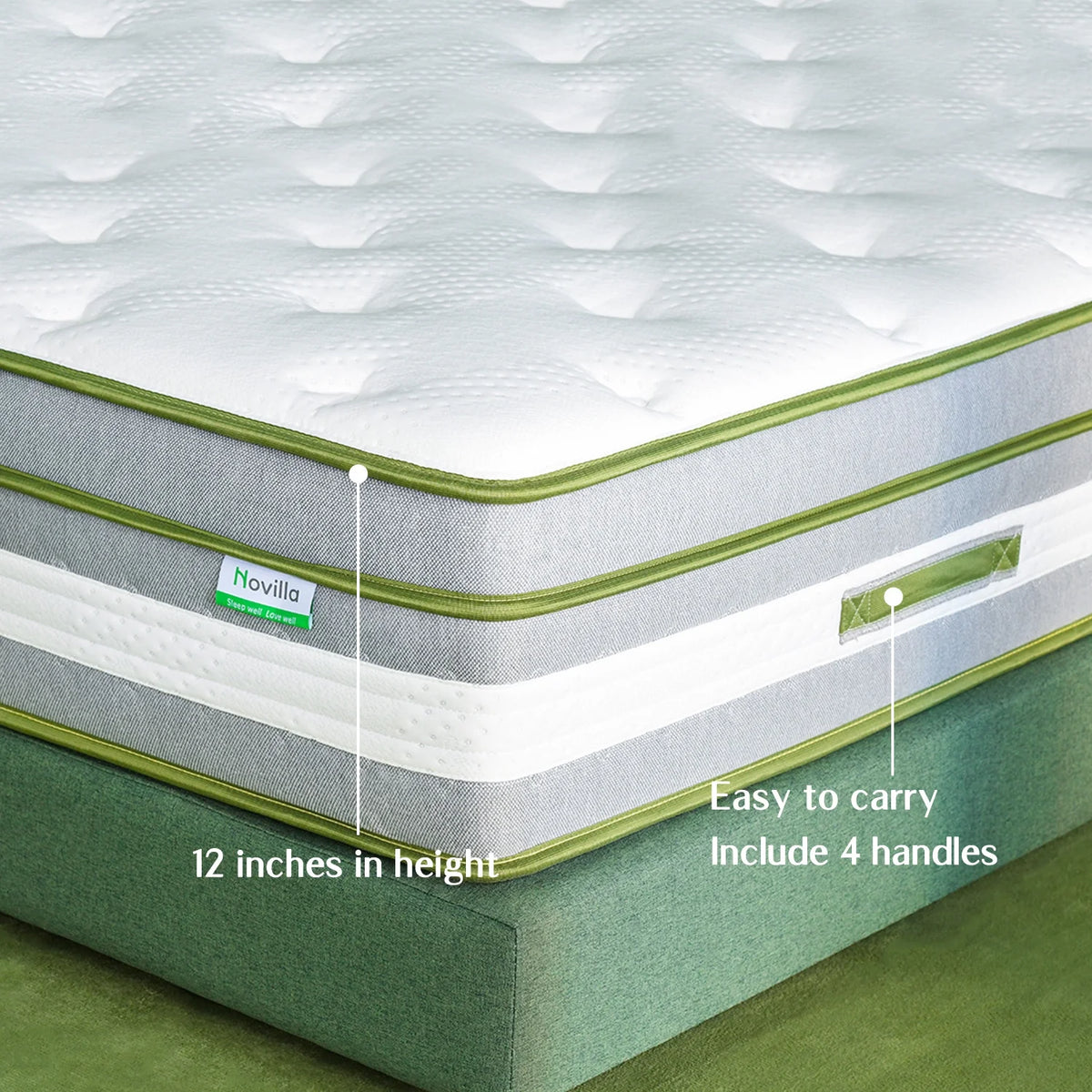 Queen Size Memory Foam Innerspring Hybrid Mattress Z996