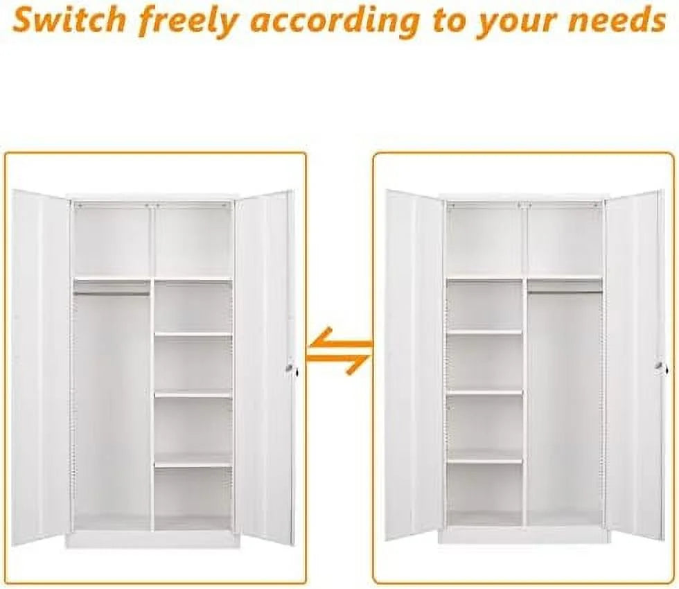 Lockable Metal Lateral File Cabinet with Drawer S93304
