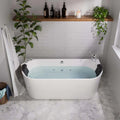 67 Freestanding Whirlpool Bathtub with Faucet H98694