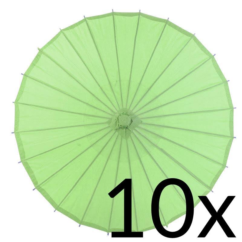10 Pack 32" Paper Parasol Umbrellas B6981