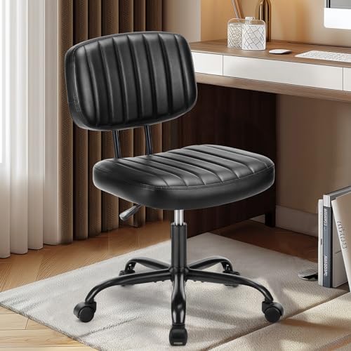 Deep Brown Height Adjustable PU Leather Swivel Office Chair R1393