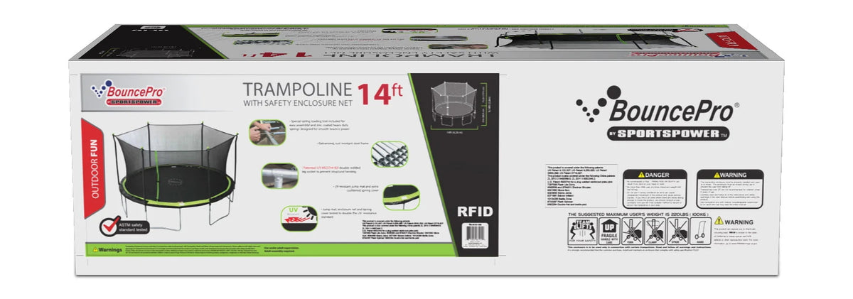 14ft Trampoline with Enclosure J61069