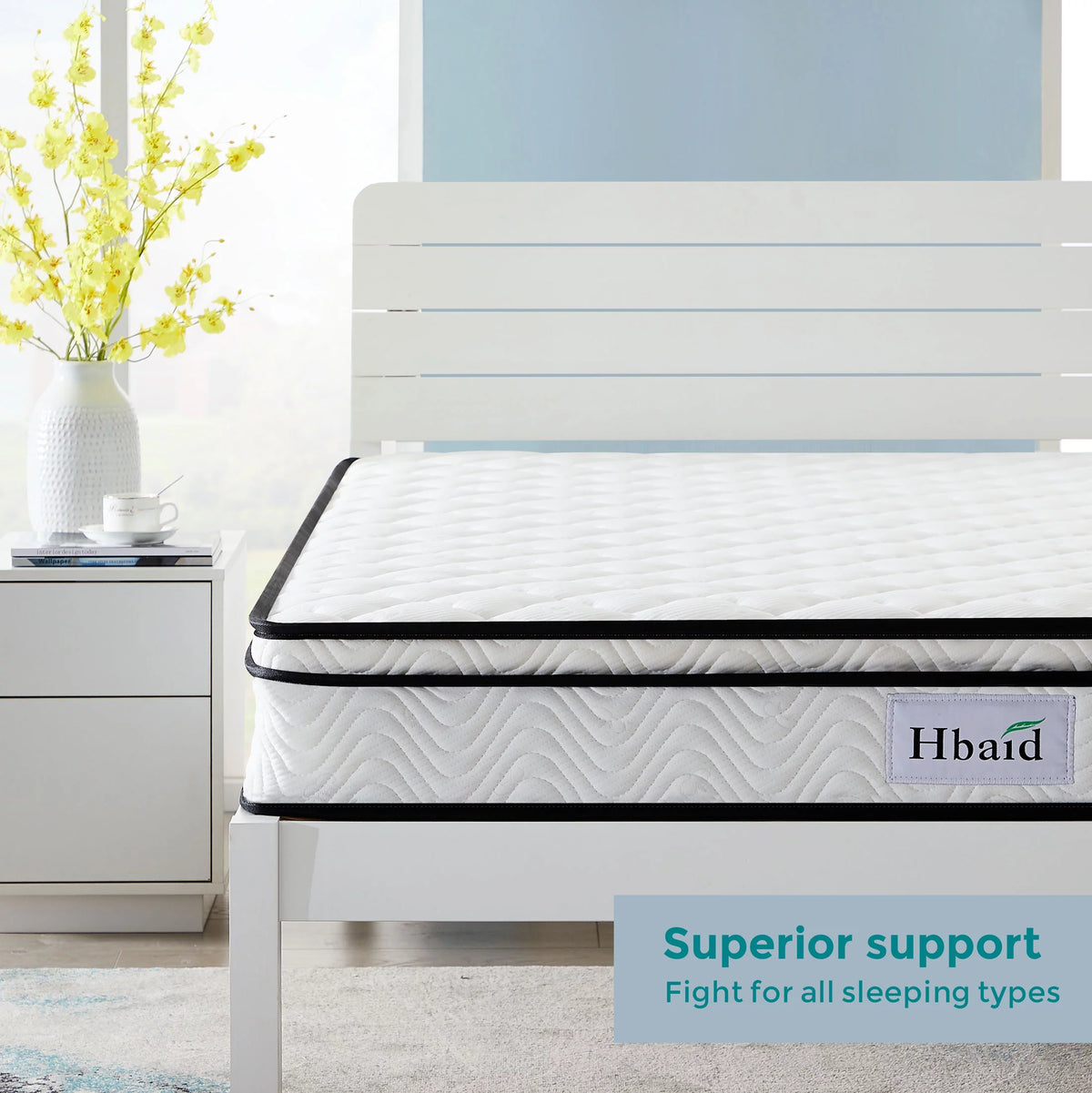 8 Inch Gel Memory Foam Hybrid Twin Mattress R26757