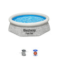 12' x 30 Round Inflatable Swimming Pool Set G3253