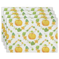 Fall Gourd Pattern Faux Leather 12 X 18 Inch 6Pc Placemat Set S17851